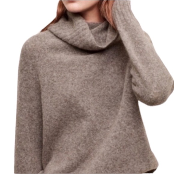 Aritzia Sweaters - ARITIZA Community Plutarch Cowl/Turtleneck Wool/Yak Blend Sweater Navy XSmall